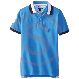Polo de manga corta y cuello mandarín para hombre, Camiseta ajustada de color sólido, venta al por mayor, 2020 - Product Image 1