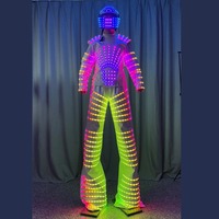 Костюм робота с полноцветным пиксельным LED-дисплеем для взрослых, унисекс, для аренды на мероприятия, реалистичный дизайн