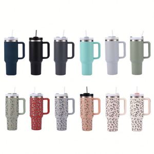 Custom 40oz Tumbler Cup H2.0 Sublimation Tumbler 40oz Stainless Steel Outdoor Travel Mug Tumbler With Handle <b>Straw</b> Lid - Product Image 1