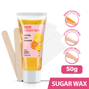 Kit <span class=keywords><strong>Cera</strong></span> Depilatoria Organica Ruoall 50g <span class=keywords><strong>Cera</strong></span> + 3 Fogli Non Tessuti + 2 Bastoncini <span class=keywords><strong>di</strong></span> Legno per Rimozione Peli - Product Image 2