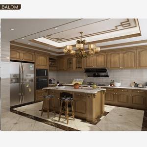 אמריקאי סגנון דובדבן עץ עץ מטבח ארון מטבח שולחן אי אי - Product Image 6