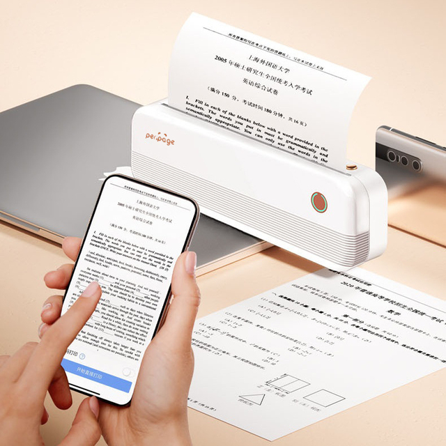 Peripage P40 A4 Portable Thermal Printer Wireless Mobile Photo Printer Mini Wireless Mobile Thermal Printer