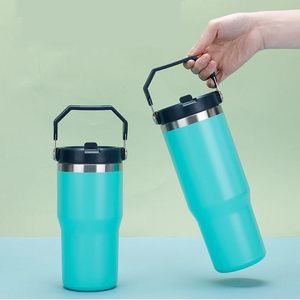 Vaso Térmico para Café, Taza de Acero Inoxidable de Doble Pared con Aislamiento al Vacío, Tapa de Rosca y Pajita, Taza de Viaje Antideslizante para Bebidas Calientes y Frías - Product Image 5