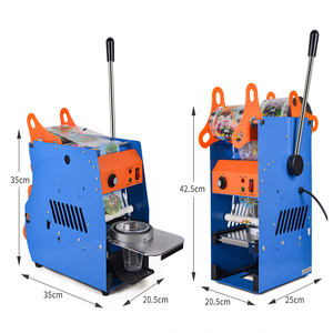 Machine de cachetage de tasse en plastique de scellant de tasse de ménage pour des tasses de lait de soja de thé de lait - Product Image 6