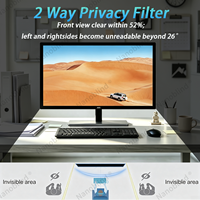 Filtre de confidentialité bidirectionnel en PET de qualité supérieure, facile à installer, protection d'écran anti-espion pour moniteur 31,5 pouces 16:9, vente en gros d'usine