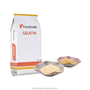 Cápsulas de Gelatina Suave al por Mayor 120/140/150/160/180/200/220/240/250/260/280/300 Bloom Espesantes Estabilizadores 25kg/bolsa Foodmate - Product Image 1