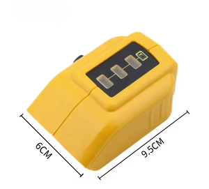 Adaptador DCB091 con salida de 12V CC e interfaz USB de 5V para Dewalts Adaptador de cargador de fuente de alimentación USB recargable de 20V - Product Image 2