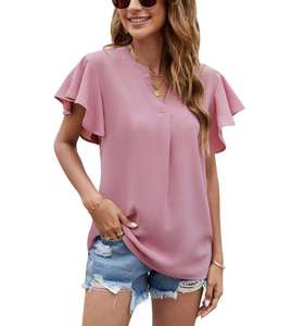 Camisetas de Manga Corta de Alta Calidad al por Mayor, Estampadas, Holgadas, con Cuello Redondo, Ideales <span class=keywords><strong>para</strong></span> un Estilo Casual al Aire Libre <span class=keywords><strong>para</strong></span> Mujer - Product Image 1