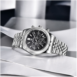 BENYAR montre-bracelet à quartz de sport pour hommes BY-S001 nouveau calendrier en acier à six broches mode lumineuse ciblée pour les amateurs de sport - Product Image 2