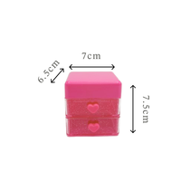 Boîtes de rangement de bureau en plastique transparent MINI PS en gros – Petits organiseurs de bureau mignons pour fournitures de bureau et cosmétiques