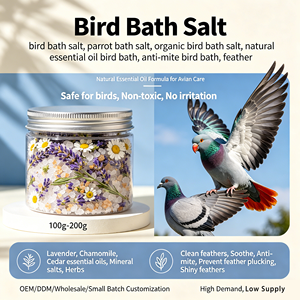 เกลืออาบน้ำนกออร์แกนิกขายดี พร้อมน้ำมันหอมระเหยธรรมชาติ - สูตรป้องกันไรฝุ่นอย่างปลอดภัยสำหรับการดูแลขนนกแก้วและนกพิราบ - Product Image 4