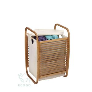 Corbeille à linge sale grande capacité, facile à transporter, solution de rangement pour la salle de bain - Product Image 3