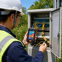NOVKER NK2800 Mini OTDR 1550nm 80km 2.5m Zona Muerta VFL OPM Prueba de Jumper y Enlace PON Compatible con 5G FTTH