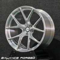 Jantes en alliage forgées monobloc SRIM argentées brossées et polies 5x120 5x112 5x114.3, jantes personnalisées 18 19 20 21 22 23 pouces pour voiture