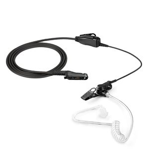 Walkie Talkie Headset air Acoustic Tube Earpiece <b>Mic</b> for Motorola Two Way Radio Earphone APX N50 N70 R7 MXP600 - Product Image 1
