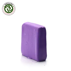 OEM Custom Logo Fine Abrasive Soft Clay Bar Car Detailing 150g Purple Clay Bar Car Care Cleaner Mild Non Marring Clay