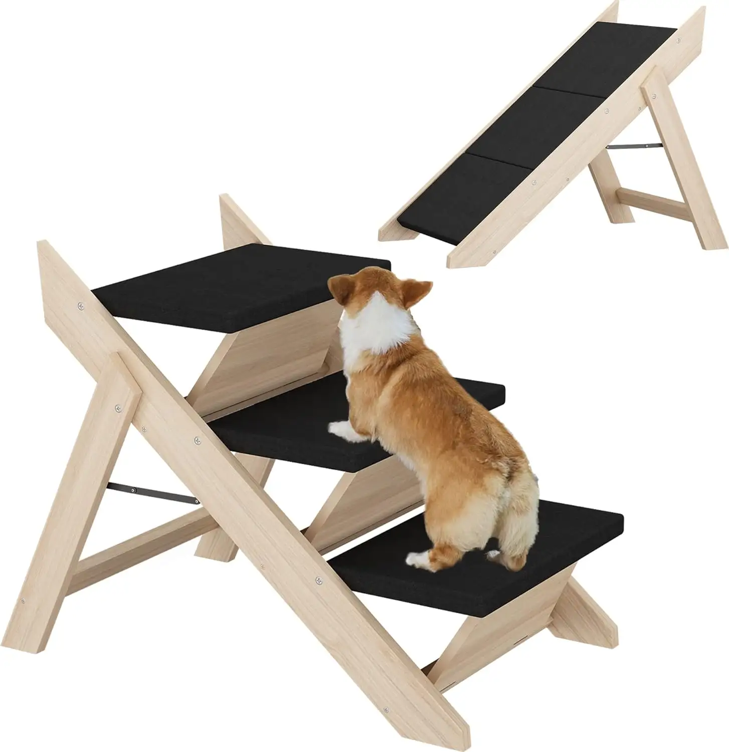 Holz-Hunde-Schritt Treppen-Haustier-Rampen faltbare Treppenstufen für Hunde und Katzen