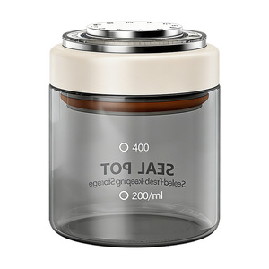 Seal Pot Airtight Storage Jar Cylinder Food Grade Transparent With <b>Clip</b> On Lid For Kitchen Grains Dried Goods Moisture Proof - Product Image 5