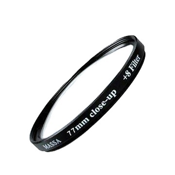 Massa Black Optical Glass 77mm Macro Close-up Lens Filter with Aluminum Alloy Frame for DSLR Camera-Digital Camera Essentials