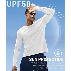 Benutzer definierte Herren 100% Polyester Schnellt rockn endes UV-T-Shirt UPF 50 Sonnenschutz Workout Outdoor Running Langarm T-Shirts - Product Image 4