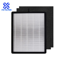 Filter HEPA Pengganti Aerio-300 Kompatibel dengan Pembersih Zigma Aerio-300, 2 Filter HEPA Efisiensi Tinggi + 2 Filter Karbon