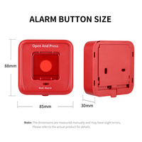 Alarma Sonora de Alta Decibilidad con Luz Roja, Control Remoto Inalámbrico Transfronterizo de 433.92MHz, Certificación CE, AC/DC 12V/24V, Alcance de 200m