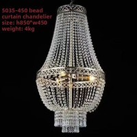 Lustre en fer forgé et cristal acrylique pour mariage, suspension décorative pour hôtel, scène et allée de cérémonie, Chine