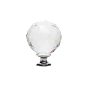 Fabrika özelleştirilmiş kristal kapı kolları dolap mobilyası kabin tutamakları şeffaflık elmas cam çekmece kolları - Product Image 3