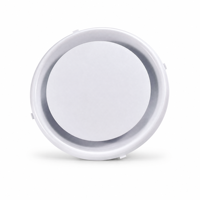 Diffuseur de plafond rond ABS DCD300i 100 125 150 200 250 300mm, type isolé, avec cône concentrique réglable pour ventilation