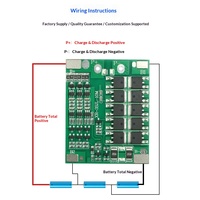 Carte de protection de batterie au lithium 3S 4S 40A avec équilibrage PCB BMS version améliorée pour outil électrique de perçage 18650
