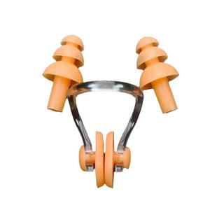 Pince-nez <span class=keywords><strong>anti</strong></span>-ronflement en silicone d'approvisionnement d'usine OEM pince-nez et bouchons d'<span class=keywords><strong>oreille</strong></span> de natation étanches - Product Image 1