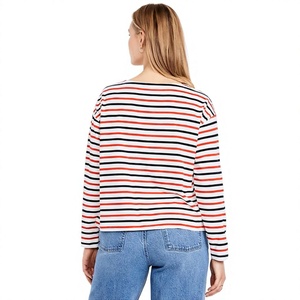 Camiseta de Mujer con Estampado Gráfico, Tela de Algodón Ligera, Manga Corta, Informal, Diseño Personalizado, Proveedor de Ropa al Por Mayor OEM - Product Image 2