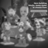 Nouveauté, série de super-héros, blocs de construction en micro-particules, jouets en plastique bon marché à assembler soi-même, compatibles avec les briques MOC