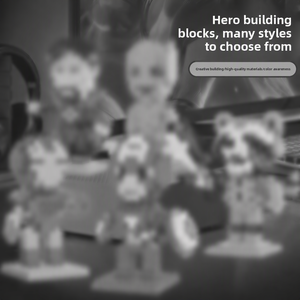 Nouveauté, série de <span class=keywords><strong>super</strong></span>-héros, blocs de construction en micro-particules, jouets en plastique bon marché à assembler soi-même, compatibles avec les briques MOC - Product Image 4