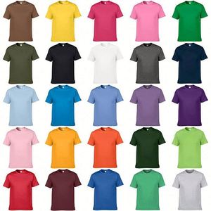เสื้อยืดคอกลมตัวอย่างฟรี ผู้ผลิตเสื้อยืดผ้าฝ้ายแท้ 100% แบบเรียบ สำหรับผู้ชายและผู้หญิง สกรีนลายตามสั่ง เป็นมิตรกับสิ่งแวดล้อม แห้งเร็ว - Product Image 6
