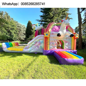 Château Gonflable Commercial à Glissière, Meilleure Vente, Prix Usine, Combo Gonflable Commercial pour Location de Fêtes d'Enfants - Product Image 1