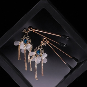 مشبك حلمة الثدي المثير مع شراشيب كريستالية، لعبة جنسية للنساء، أدوات تحفيز، مشابك حلمة، معدات تقييد للنساء - Product Image 4