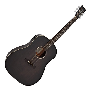 Guitare acoustique 4/4 BLACKBIRD Smokestack Black Satin TWBB SDE - Product Image 2