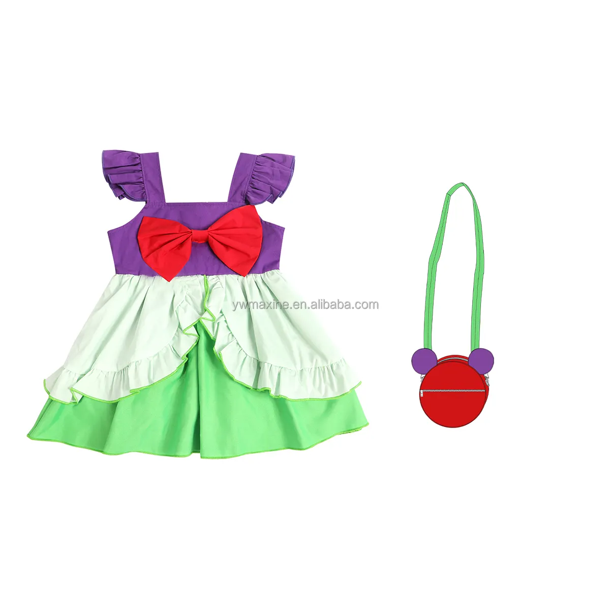 Children Clothes Lovely Character Princess Kids Dresses for Girls Costume Toddler Fancy Party Dresses