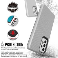 Coque de Protection pour téléphone Samsung Galaxy A53 5G A52 A51 A73, hybride, multicolore, 2 en 1, à Texture triangulaire, anti-choc, pour modèles A52, A51, A73