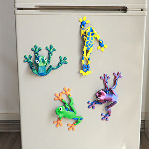 Vashine 3DプリントPLA磁気アトラクションカエル冷蔵庫ステッカーフレキシブルクリスタルPLAカエルおもちゃ装飾アクションフィギュア - Product Image 4