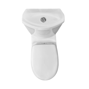 Inodoro de Cerámica para Baño, Económico, Blanco, con Sifón en S/P, Descarga por Gravedad, Inodoro de Dos Piezas, Conjunto de Inodoro, Inodoros, WC - Product Image 5