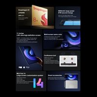 Original para Mi Pad 6 PRO Tablet Snapdragon 8+ Pantalla de 11 pulgadas 144Hz 2.8K 4 Altavoces Estéreo 8600mAh Cargador Rápido de 67W