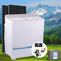 Lave-linge semi-automatique 12V DC à chargement par le haut, 8,5 kg, pour camping-car et camping, compatible solaire, avec fonction séchage