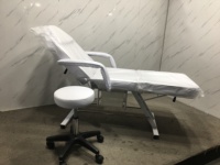 Salon Massage Visage lit Comédie couché table de traitement Salon Soins des cheveux lit pliant
