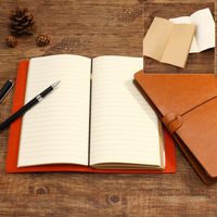 Carnet de Notes Vintage à Feuillets Mobiles, Portable A6, Petit Carnet de Voyage Créatif, Personnalisable