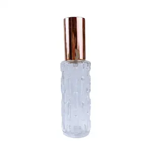 Bálsamo pera forma perfume frasco 10ml vidro perfume para perfume com bomba de alumínio