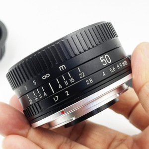 50mm F1.7 Metall-Objektiv mit Großer Blende Standard-Prime-Objektiv für Vollformat Porträt-Objektiv mit Manueller Fokussierung für <span class=keywords><strong>Canon</strong></span> EOS EF M42 Nikon F SLR-Kamera - Product Image 2