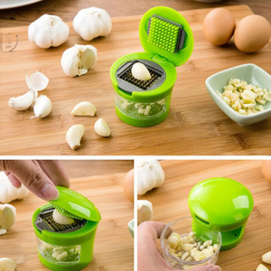 Multi-functional Plastic Garlic Press Press Slicer Dicing Storage <b>Kitchen</b> Convenient Vegetable <b>Gadget</b> Garlic Press - Product Image 3