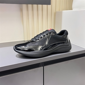 Chaussures de sport de <span class=keywords><strong>luxe</strong></span> pour hommes American's Cup, en cuir verni et maille, tendance mode, vente en gros disponible - Product Image 5